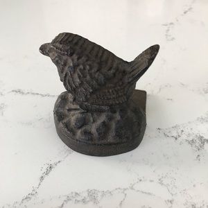 Bird door stop/book end